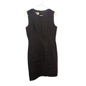 Talbots black dress women's size 6 pure Irish linen summer comfort